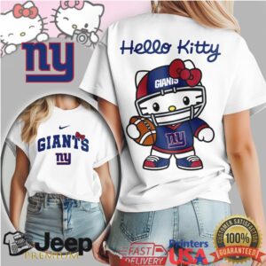 New York Giants Hello Kitty Helmet & Football Graphic Tee