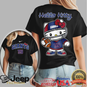 New York Giants Hello Kitty Helmet & Football Graphic Tee