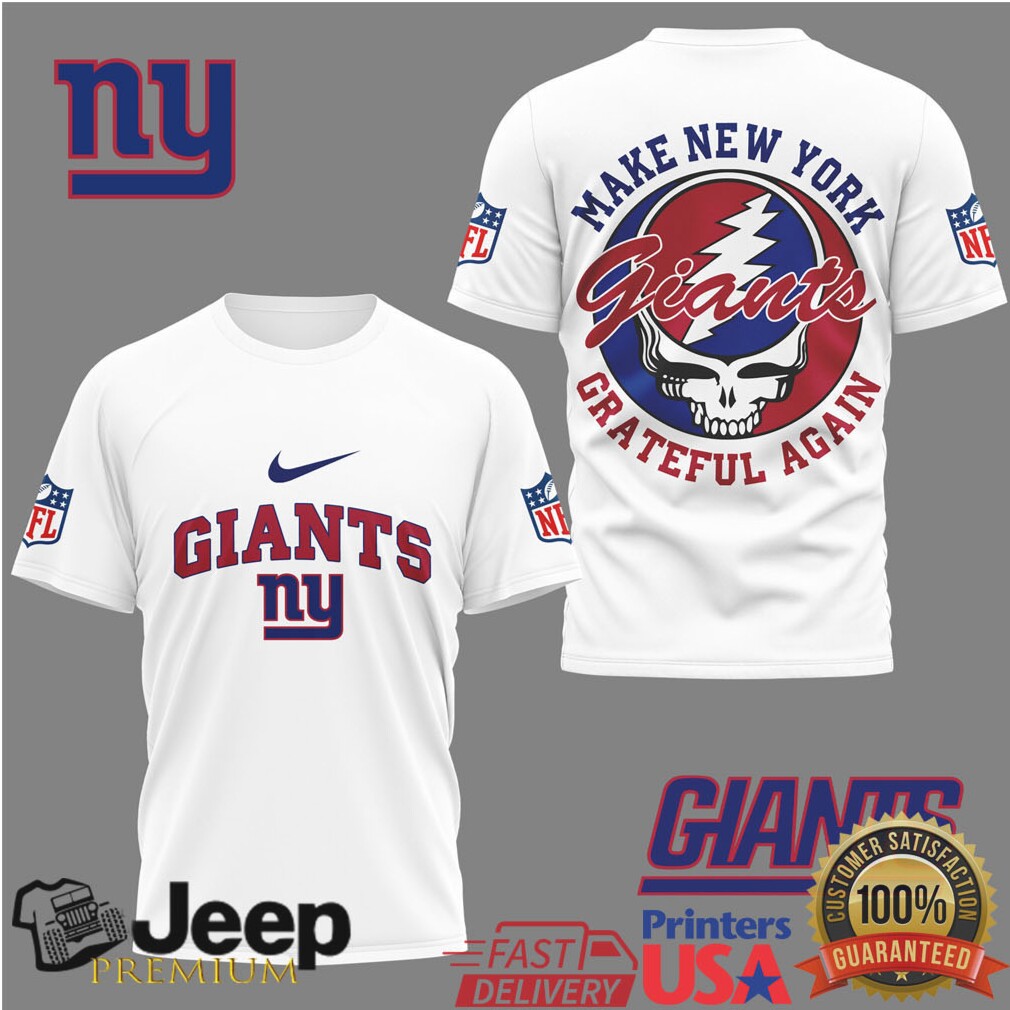 New York Giants Make New York Grateful Again Bolt Skull Fan T Shirt New York Giants Make New York Grateful Again Bolt Skull Fan T Shirt