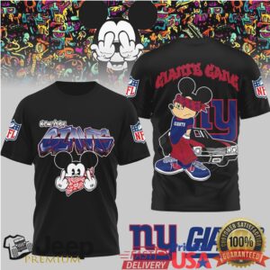 New York Giants Official NFL Gangsta Mickey 3D Shirt New York Giants Official NFL Gangsta Mickey 3D Shirt