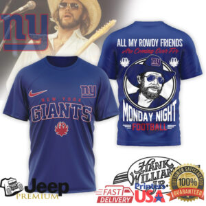 New York Giants Official NFL Hank Williams Jr. 3D Shirt New York Giants Official NFL Hank Williams Jr. 3D Shirt