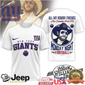 New York Giants Official NFL Hank Williams Jr. 3D Shirt