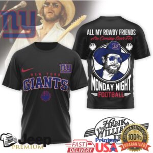 New York Giants Official NFL Hank Williams Jr. 3D Shirt