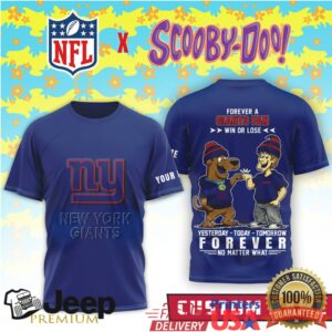 New York Giants x Scooby Doo Personalized Forever A Fan T Shirt