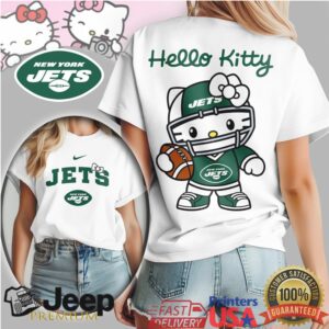 New York Jets Hello Kitty Cute Football Fan Graphic Tee