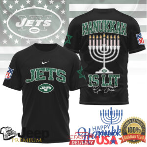 New York Jets Official NFL Happy Hanukkah 3D Shirt