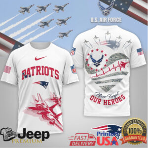 New England Patriots Official NFL US Air Force 3D Shirt