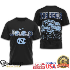 North Carolina Tar Heels Jeep Offroad 4X4 Fan Tshirt