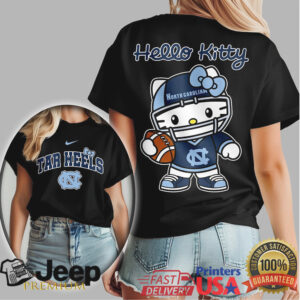 North Carolina Tar Heels Official NCAA Hello Kitty Women's Shirt