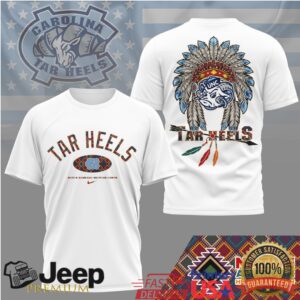 North Carolina Tar Heels Official NCAA Native American Heritage Month 3D Shirt