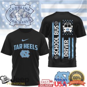 North Carolina Tar Heels Official NCAA School Bus Driver 3D Shirt North Carolina Tar Heels Official NCAA School Bus Driver 3D Shirt