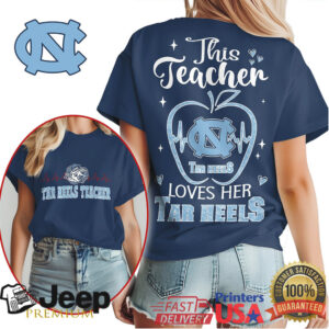 North Carolina Tar Heels Official Teacher Appreciation Month Women's Shirt