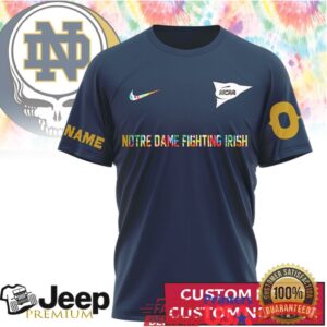 Notre Dame Fighting Irish Deadhead Fan Custom Name T Shirt Notre Dame Fighting Irish Deadhead Fan Custom Name T Shirt
