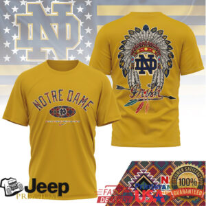 Notre Dame Fighting Irish Official NCAA Native American Heritage Month 3D Shirt