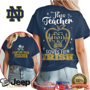 Notre Dame Fighting Irish Official Teacher Appreciation Month Women's Shirt