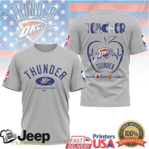 OKC Thunder Teacher Appreciation Night T Shirt NBA Basketball Teacher Gift