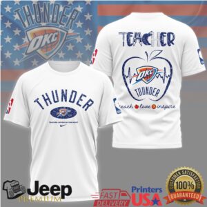 OKC Thunder Teacher Appreciation Night T Shirt NBA Basketball Teacher Gift