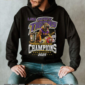 Official LSU Tigers Geaux Tigers Kinder's Texas Bowl 2025 T Shirt
