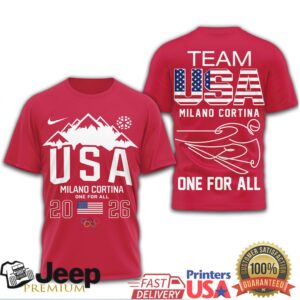 Official Team USA Milano Cortina 2026 Olympic T Shirt Official Team USA Milano Cortina 2026 Olympic T Shirt