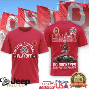 Ohio State Buckeyes “Built For The Playoff” 2025 2026 Go Bucks T Shirt Ohio State Buckeyes “Built For The Playoff” 2025 2026 Go Bucks T Shirt