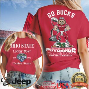 Ohio State Buckeyes Cotton Bowl Champions 2026 Go Bucks Shirt