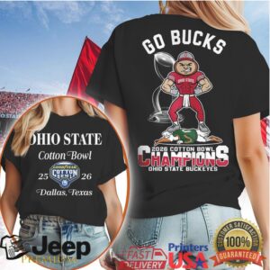 Ohio State Buckeyes Cotton Bowl Champions 2026 Go Bucks Shirt