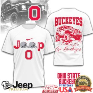 Ohio State Buckeyes Jeep Offroad Fan Tshirt Go Buckeyes