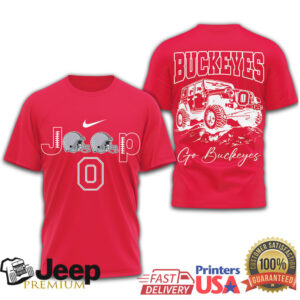 Ohio State Buckeyes Jeep Offroad Fan Tshirt Go Buckeyes