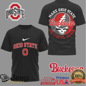 Ohio State Buckeyes Official NCAA Grateful Game Day 3D Shirt