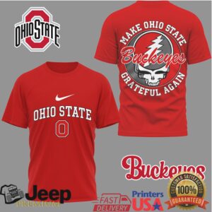 Ohio State Buckeyes Official NCAA Grateful Game Day 3D Shirt