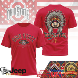 Ohio State Buckeyes Official NCAA Native American Heritage Month 3D Shirt