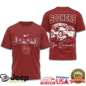 Oklahoma Sooners Jeep Offroad Football Fan Shirt