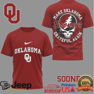 Oklahoma Sooners Official NCAA Grateful Game Day 3D Shirt