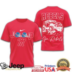 Ole Miss Rebels Jeep “Go Rebels” Offroad Tshirt Ole Miss Rebels Jeep “Go Rebels” Offroad Tshirt