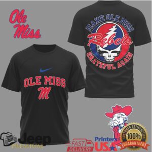 Ole Miss Rebels Official NCAA Grateful Game Day 3D Shirt