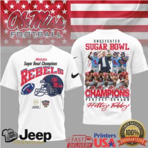 Ole Miss Rebels Official NCAA Sugar Bowl Champions 3D Shirt Ole Miss Rebels Official NCAA Sugar Bowl Champions 3D Shirt