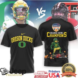Oregon Ducks 2026 Orange Bowl Victory Commemorative Tee