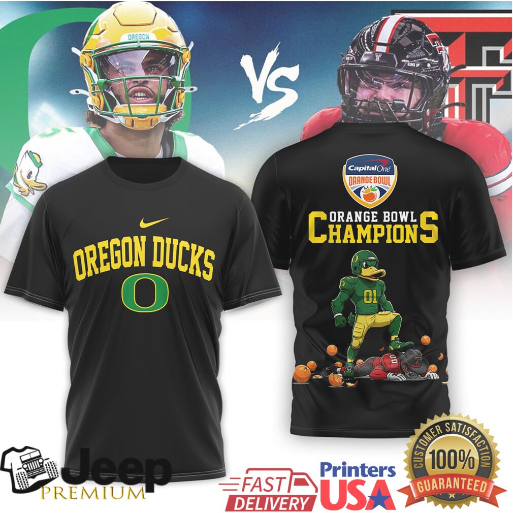 Oregon Ducks 2026 Orange Bowl Victory Commemorative Tee Oregon Ducks 2026 Orange Bowl Victory Commemorative Tee