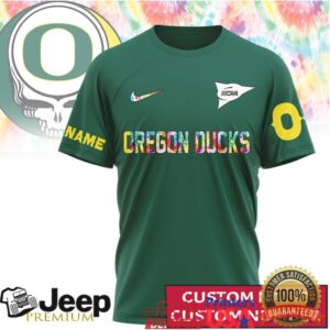 Oregon Ducks Custom Name Deadhead Fan Grateful Dead Inspired Jersey Oregon Ducks Custom Name Deadhead Fan Grateful Dead Inspired Jersey