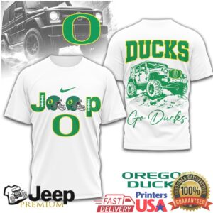 Oregon Ducks Jeep 4X4 Offroading Gameday Graphic Tee