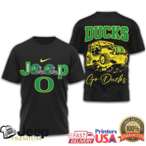 Oregon Ducks Jeep 4X4 Offroading Gameday Graphic Tee