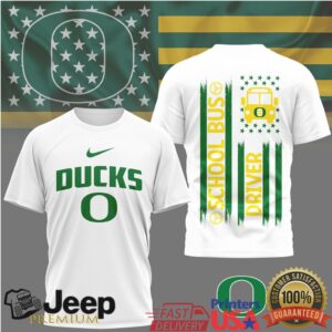 Oregon Ducks Official NCAA School Bus Driver 3D Shirt Oregon Ducks Official NCAA School Bus Driver 3D Shirt