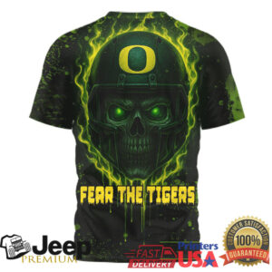 Oregon Ducks Official NCAA Skeleton Halloween 3D Shirt