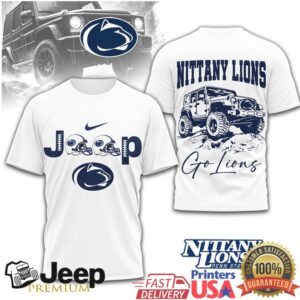 Penn State Nittany Lions Jeep 4X4 Mountain Graphic Tshirt