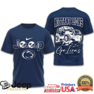 Penn State Nittany Lions Jeep 4X4 Mountain Graphic Tshirt