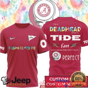 Personalized Alabama Crimson Tide Deadhead Fan Roll Tide T Shirt