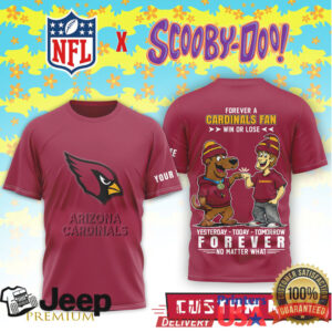 Personalized Arizona Cardinals Scooby Doo No Matter What NFL T Shirt Personalized Arizona Cardinals Scooby Doo No Matter What NFL T Shirt