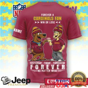 Personalized Arizona Cardinals Scooby Doo No Matter What NFL T Shirt