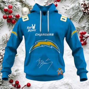 Personalized Chargers Bad Bunny Bowl LX 2026 Official Hoodie