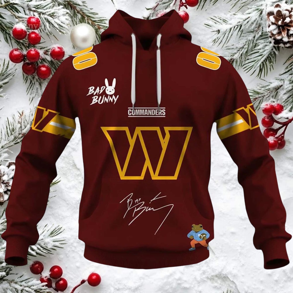 Personalized Commanders Bad Bunny Bowl LX 2026 Official Hoodie Personalized Commanders Bad Bunny Bowl LX 2026 Official Hoodie